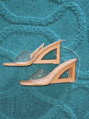 A New Day Nude Wedge Sandals 10
